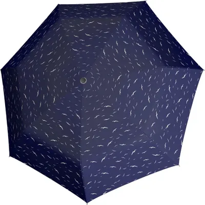 Image de doppler parapluie de poche parapluie Fiber Fun Ocean bleu marine