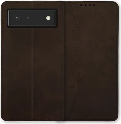 Produktbild von Bookstyle 'Premium' Schutzhülle Klapphülle Schutztasche Etui Cover für Google Pixel 6 - Coffee