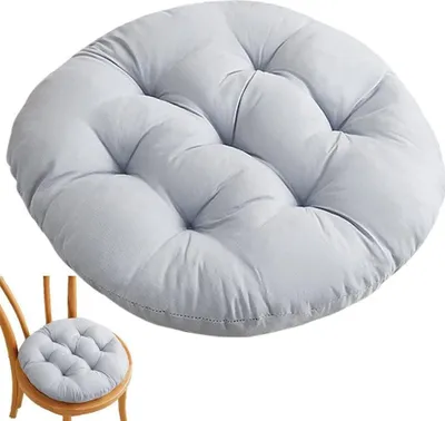 Produktbild von Dickes Sitzkissen für Esszimmerstühle, 40 cm, rund, vielseitig verwendbar