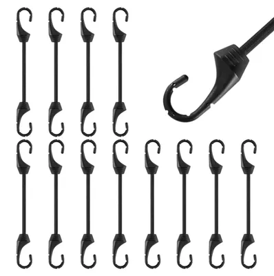 Produktbild von Spanngummis mit Haken 12 Stück 15 cm 5 mm Naturlatex UV-beständig