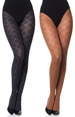 Produktbild von Merry Style 2er Pack Damen blickdichte Strumpfhose MS 328 60 DEN (Bunt, L ) .