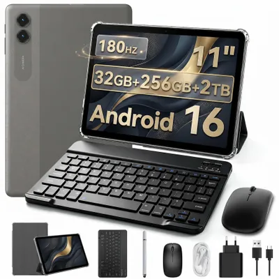Produktbild von TABWEE T70 11“ Tablet, 32(8+24)+256GB, Android 16, 8000mAh, BT5.0, Face ID, Widevine L1, Rheinland, Umfasst Tastatur, Maus, Eingabestift usw