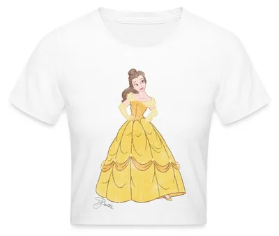 Produktbild von Belle Vintage Look Crop Top, M, Weiß