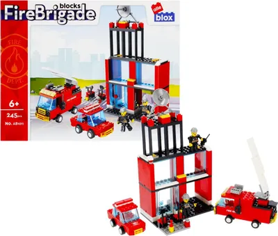 Produktbild von Feuerwache 2 Fahrzeuge 245 Stück Alleblox AB1011