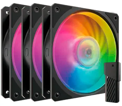 Zdjęcie produktu dla Cooler Master MFZ-M2DN-243P2-R1, Chłodnica powietrza, 12 cm, 0 RPM, 2400 RPM, 127,6 m³/h, Czarny