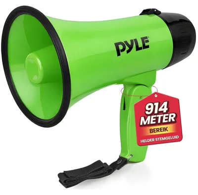Produktbild von Megafon Lautsprecher Handmegafon - 20 W - Sirene - Weiß - Reichweite 732 m