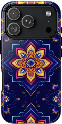 Produktbild von Buntes Mandala-Blumenmuster – Hülle Kompatibel mit iPhone 17 Pro