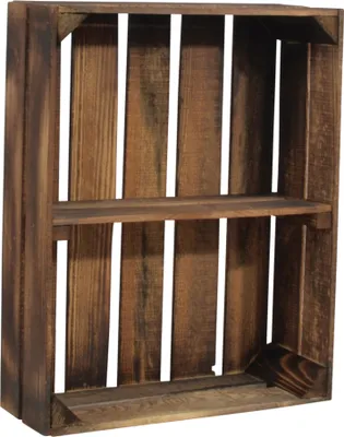 Produktbild von CHICCIE 6 Set Holzregal Schmalhanz 50x40x15cm - Geflammt 1x kurzes Regal