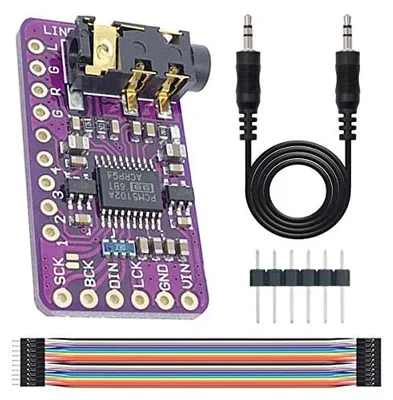 Zdjęcie produktu dla Moduł dac PCM5102 dekodera cyfrowo analogowego I2S dla raspberry