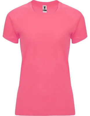 Image de Roly Sport - T-shirt « Bahrain » pour femmes LT3040 (L) (rose fluo pour femmes)