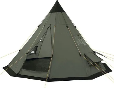 Produktbild von Tipi Zelt Spirit für 4 Personen | Indianerzelt für Camping, Wandern, 3000 mm Wassersäule | Firstzelt, Pyramidenzelt, Rundzelt | Gruppenzelt, Campingzelt, Familienzelt