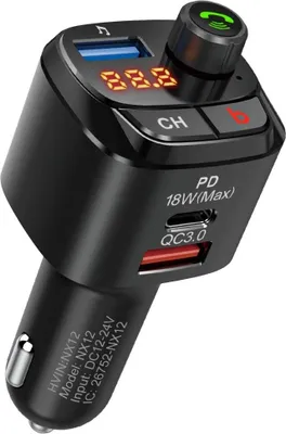 Immagine prodotto di Wireless Car Bluetooth Mp3 Music Player Fm Transmitter Charger Hands-free Calling Adapter Nero