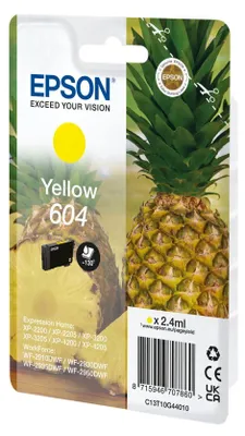 Immagine prodotto di Epson 604 - 2,4 ml - giallo - originale - blister con allarme RF/acustico - cartuccia d'inchiostro