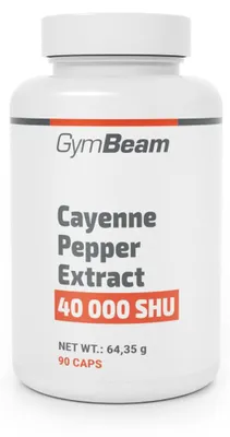 Produktbild von GymBeam - Cayennepfeffer Extrakt, 90 Kapseln