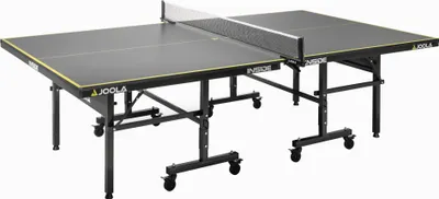Produktbild von JOOLA Tischtennisplatte Inside J18 Tischtennistisch Indoor klappbares Untergestell – Inklusive Netz, Grau, 274 x 152,5 x 76 cm