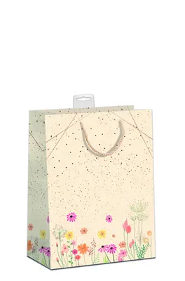 Produktbild von 6 Geschenktaschen, Bundle Medium / A5-Format Blumenwiese, Zuckerrohrpapier 17,70 pro Tüte 2,95