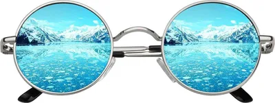 Produktbild von CGID Retro Sonnenbrille Damen Herren Rund Polarisiert UV400 Metallrahmen