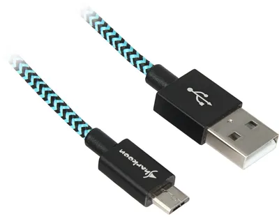 Obrázok produktu pre Sharkoon USB 2.0 kábel, USB-A > Micro-USB B