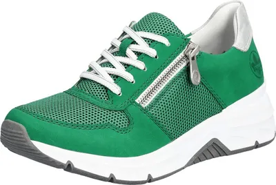 Produktbild von Rieker Damen Sneaker Mesh Reißverschluss Wechselfußbett 48135, Größe:38 EU, Farbe:Grün