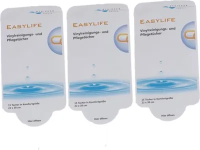 Produktbild von Stricker Chemie - Easylife Vinyl Reinigungs- Pflegetücher ( 3er Pack )