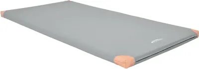 Produktbild von Grevinga® Turn- und Spielmatte (RG 35) | 200x100x6cm | mit Lederecken | GRAU