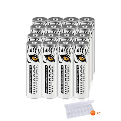 Zdjęcie produktu dla Akumulator litowo-jonowy, wyświetlacz LCD, ładowarka USB, 16 baterii AA