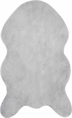 Produktbild von vidaXL Rutschfester Teppich aus Kunstkaninchenfell OLITE Grau