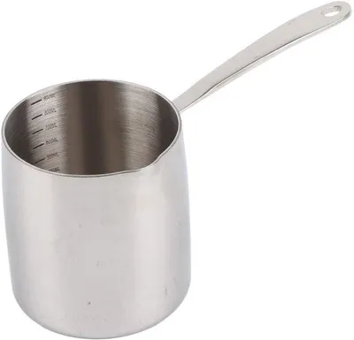 Produktbild von Induktionskochtopf aus Edelstahl - 900 ml - Vielseitige Schmelzkasserolle - Zinngelb