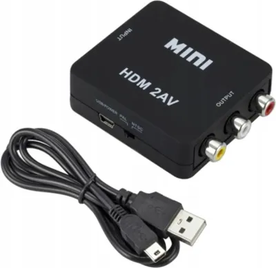 Zdjęcie produktu dla Adapter Hdmi Do Av Rca Konwerter Cinch 1080P Kabel