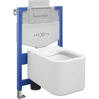 Obrázek produktu pro Mexen WC podomítkový set Felix XS-U stojan s WC mísou Elis, Bílá - 6853391XX00