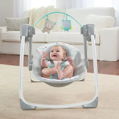 Produktbild von Ingenuity Tragbare Babywippe Comfort 2 Go Fanciful Forest