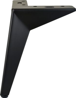 4x Schrankfuß Möbelfüße – Stahl, Schwarz Matt, 19 cm Höhe, Stabil & Modern