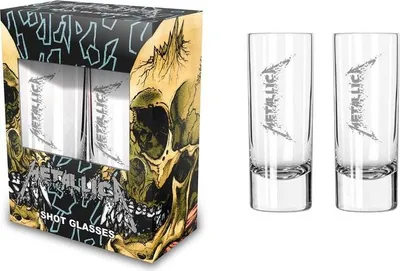 Produktbild von Metallica Schnapsglas-Set Logo klar Standard