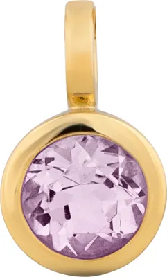 Produktbild von Orolino Anhänger 585/- Gold 1,1cm gelb Amethyst lila 067340135-1