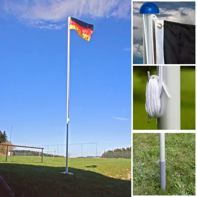 Obrázek produktu pro FLAGMASTER Vlajkový stožár vč. vlajky Řecko, 6,50 m
