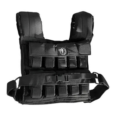 Produktbild von GORILLA SPORTS® Gewichtsweste - Verstellbar, 10/20/30kg, Universalgröße - Laufweste, Trainingsweste, Weighted Vest für Damen, Herren, Krafttraining