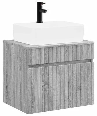 Produktbild von vidaXL Badezimmermöbel-Set Grau Sonoma Holzwerkstoff