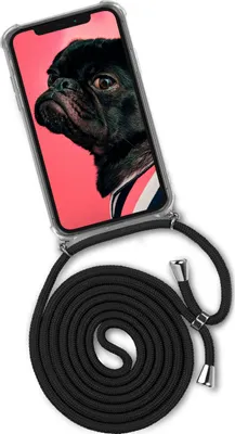 Produktbild von TWIST-Case + TWIST-Cord für iPhone 12, Farbe:Black Diamond (Silber)