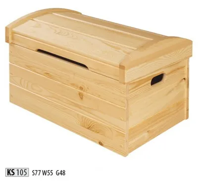 Produktbild von Deko Box Vollholz Möbel Holz Möbel Handarbeit Schatule Truhe Echtholz 77x48cm