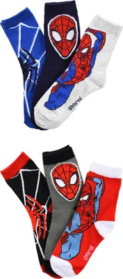 Produktbild von Marvel Spiderman Socken Jungen 6 Paar Kindersocken Set | Bunte Baumwollsocken, Größe:31-34