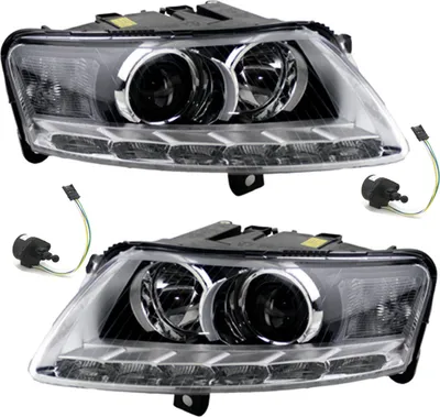 Produktbild von Scheinwerfer Set Xenon passend für Audi A6 4F TFL Links u. Rechts mit Stellmotor 4F0941029CP 4F0941029BP 4F0941029EP 4F0941029FD 4F0941030CP 4F Johns