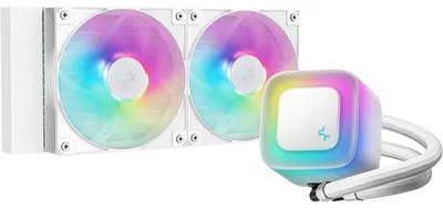 Produktbild von DeepCool LE240 V2, All-in-One-Flüssigkeitskühler, 12 cm, Weiß