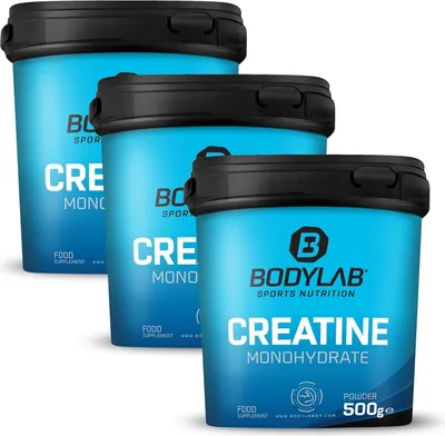 Produktbild von BODYLAB Creatine Powder - 3 x 500g reines Kreatin Monohydrat Pulver