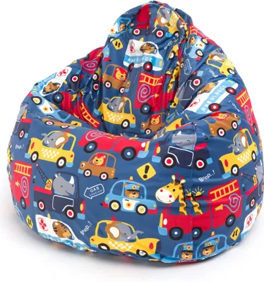 Produktbild von Ecopuf - Sitzsack Bean Bag mit Füllung 80 x 110 cm - Fuzzy Muster Dg72