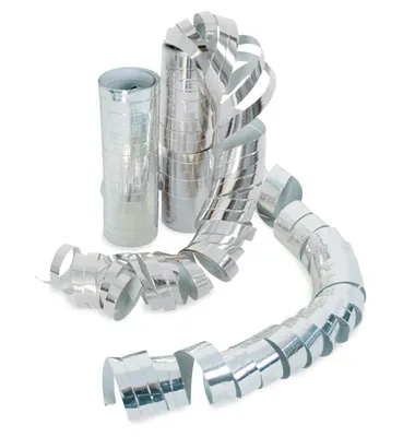 Produktbild von 1 Rolle Gold & 1  Rolle Silber Luftschlangen  2 Rollen