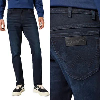 Immagine prodotto di WRANGLER Herren, Jeanshosen, Vestibilità regolare TEXAS SLIM, L38 L34, Blau, Jeans, baggyjeans, buggy