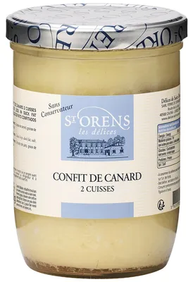 Productafbeelding van Confit de canard, 2 eendenpoten.