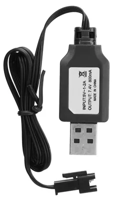 Image de Câble de charge USB pour voiture RC 7,4 V, avec protection contre la surcharge et les surintensités, et indicateur lumineux. Chargeur de batterie pour avions