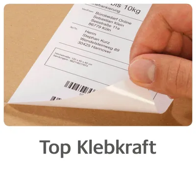 Obrázok produktu pre Avery Zweckform - papier - permanentné lepidlo - biely - 99,1 x 139 mm 1200 štítkov (300 listov x 4) prepravné štítky (8017-300)