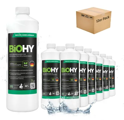 Produktbild von BiOHY Geschirrreiniger 12x1L Geschirrspülmittel Spülmittel